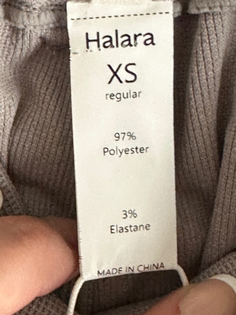 Halara High Waisted Wide Leg Waffle Work Pants Size Extra Small Grey Gray New - Picture 9 of 10